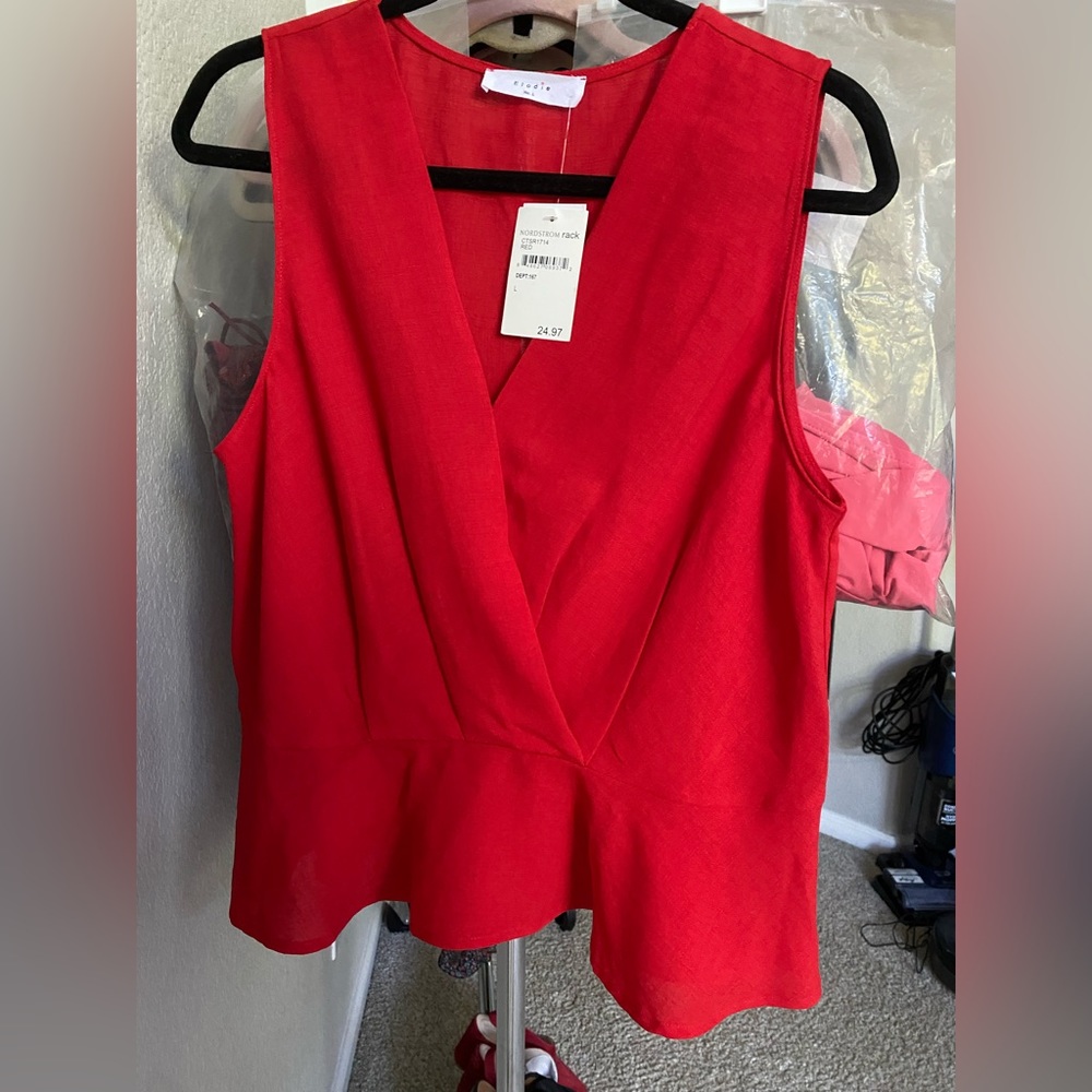 Red blouse